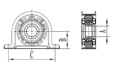 Precision Hb88508A Drive Shaft Center Support Bearing