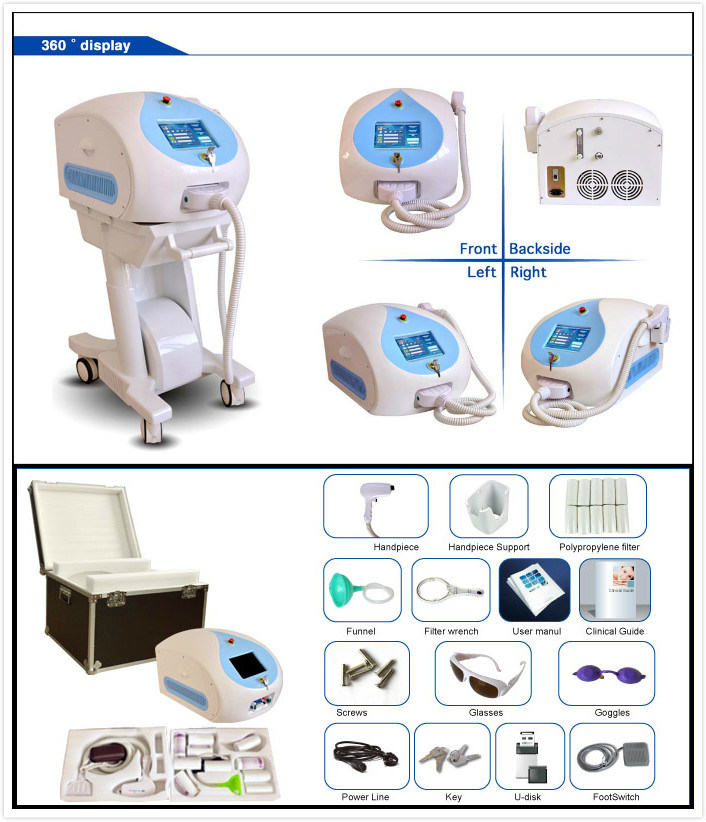 IPL Laser Diode 808nm System Hair Removal Medical Beauty Machine