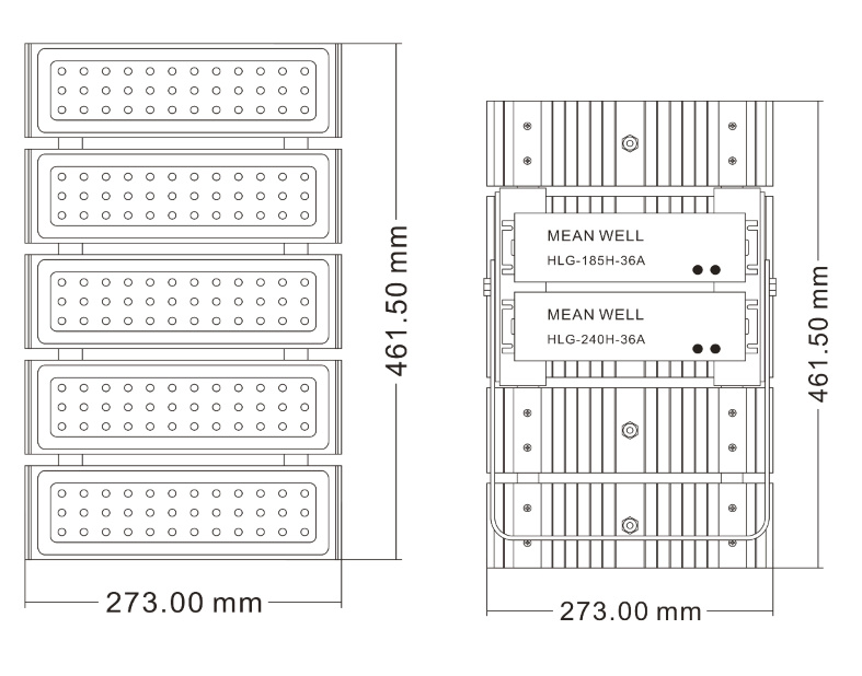 High Quality 300W 400W 500W LED High Mast Lighting