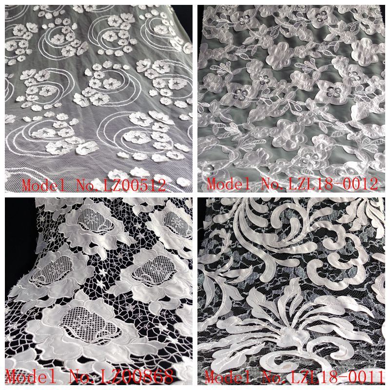 Rope Multicolored Lace Embroidery for Wedding Dress