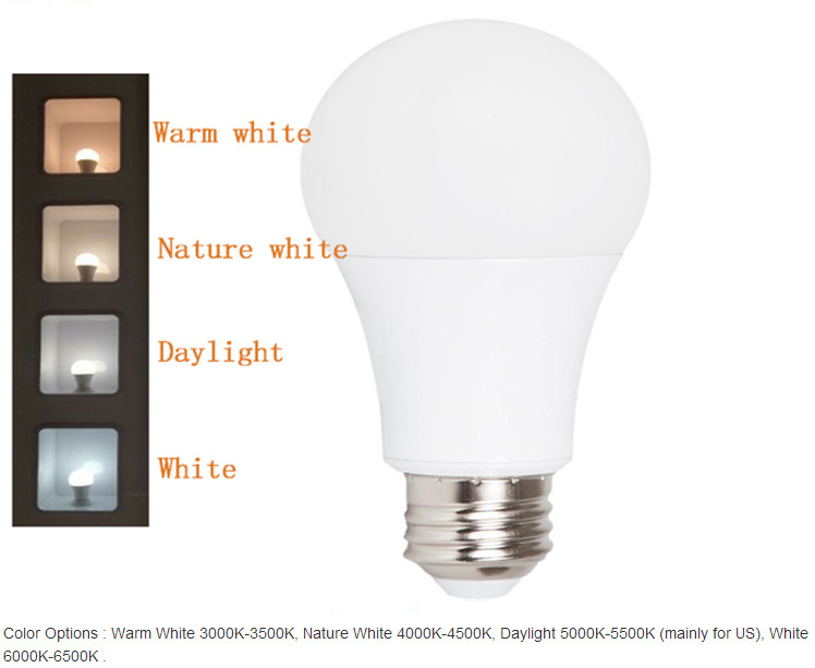 2017 China Supplier LED Plastic Bulb Light Ce RoHS Energy Saving LED Bulb Light High Power 5W 7W 9W 12W 15W SMD2835 LED Bulb