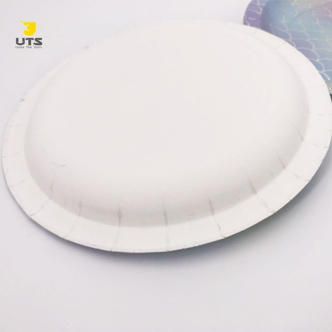 Custom Biodegradable Food Grade Paper Food Plates