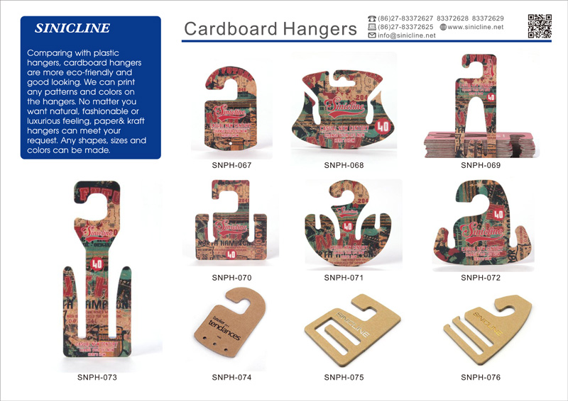 Sinicline Good Price Offered Custom Plastic Hanger with Embossed Printing Logo