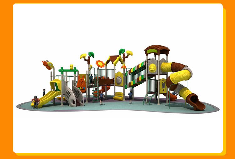 Manufacturers Mini Small Indoor Outdoor Playground Galvanized Steel Tube Plastic Slide