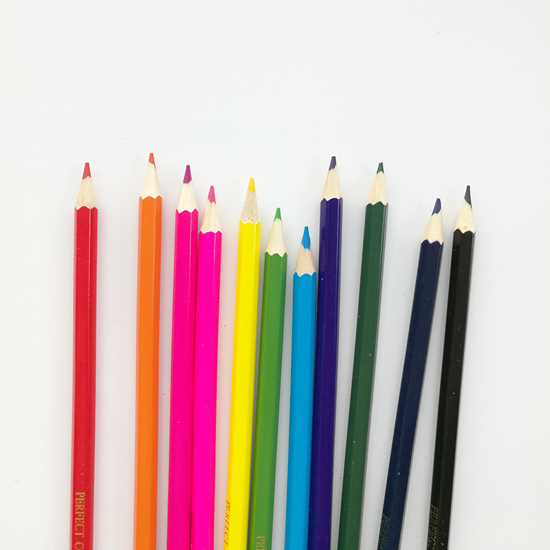 Premium 12 Hexagonal Hb Assorted Color Pencils