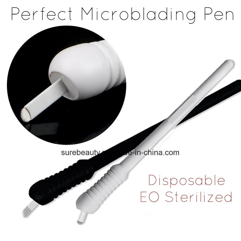 OEM Available #14f/16f/17f/U18 Curved Blade Eo Gas Sterilized Manual Disposable Microbalding Pen