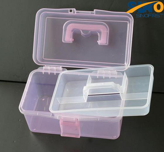 Plastic Transparent Tool Box Storage Case (SF-G260)