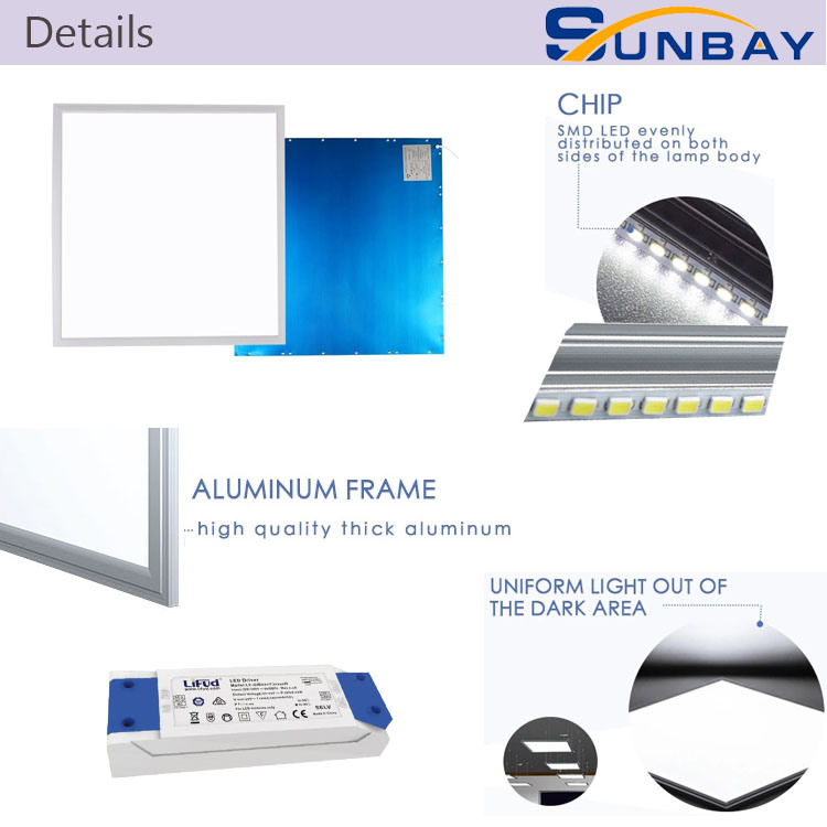 600X600 600X600mm Dimmable 36W 40W 45W 48W 50W LED Panel Light