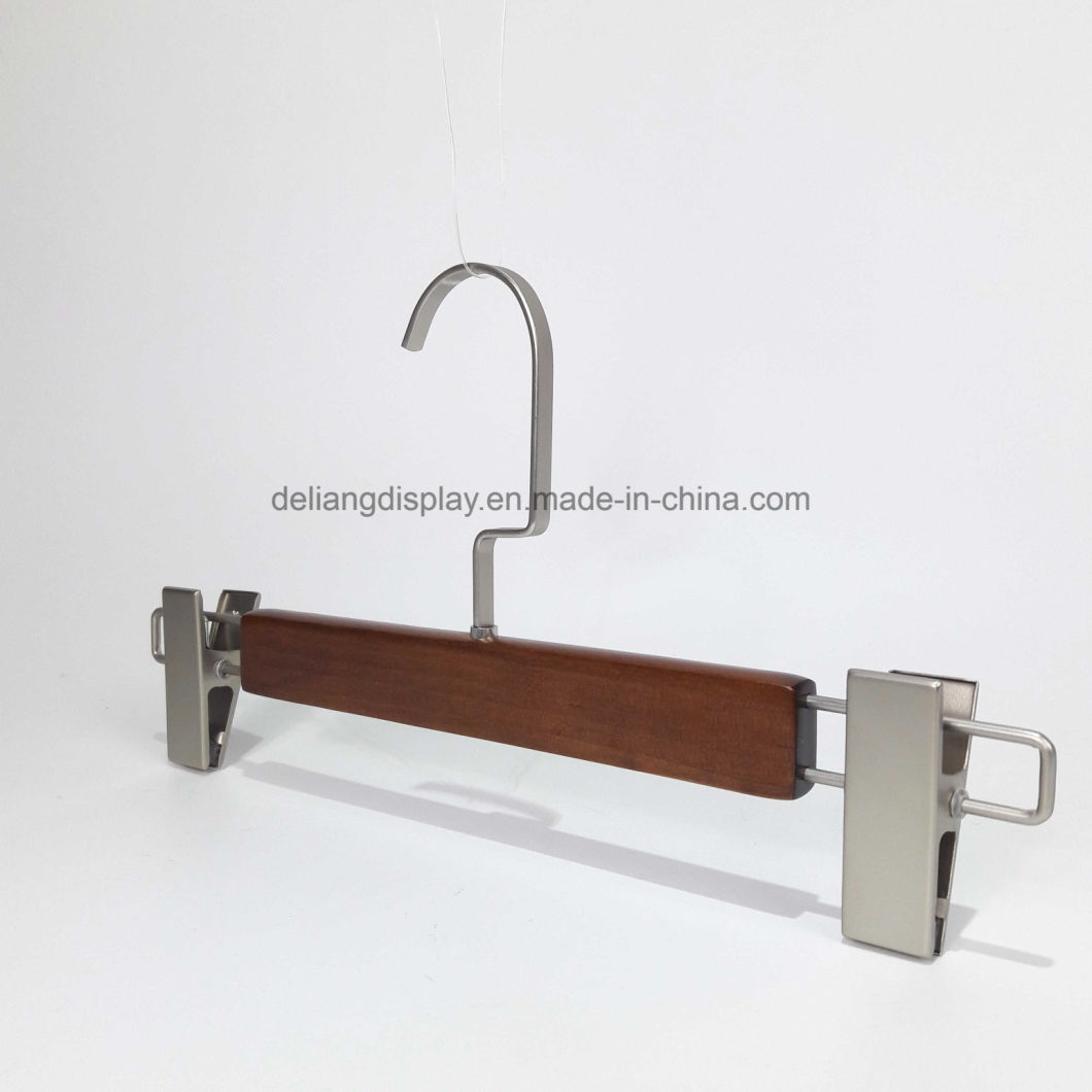 Wholesale Lotuswood Wooden Pants Hanger for Male/Female