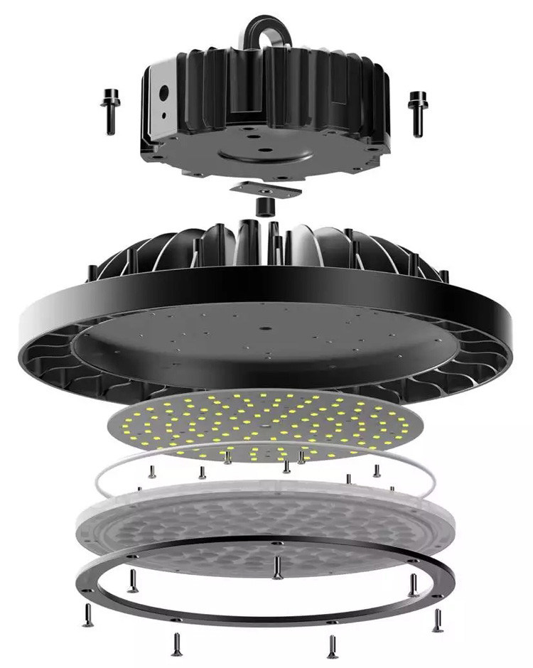 125lm/W 100W 150W 200W UFO LED High Bay Light for Warehouse Industrial Lighting