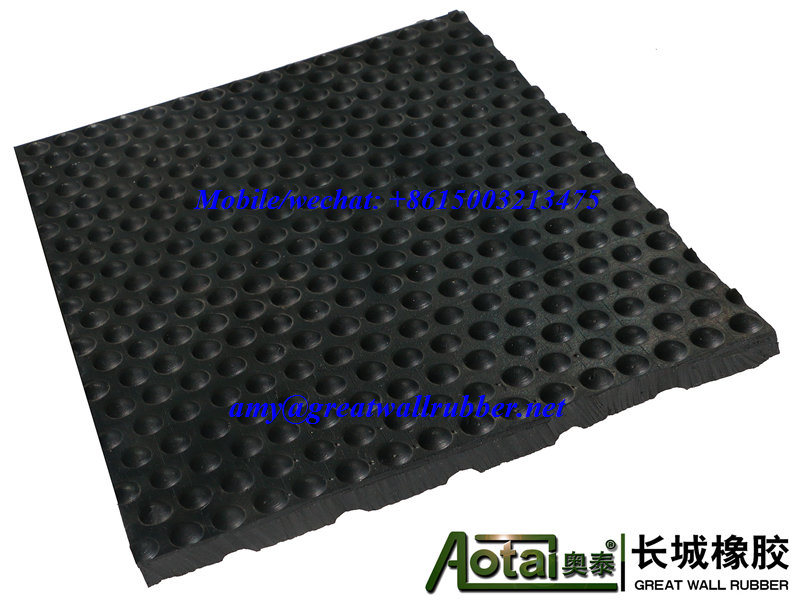 Anti Slip Round Stud DOT Rubber Flooring Cow Stable Mat