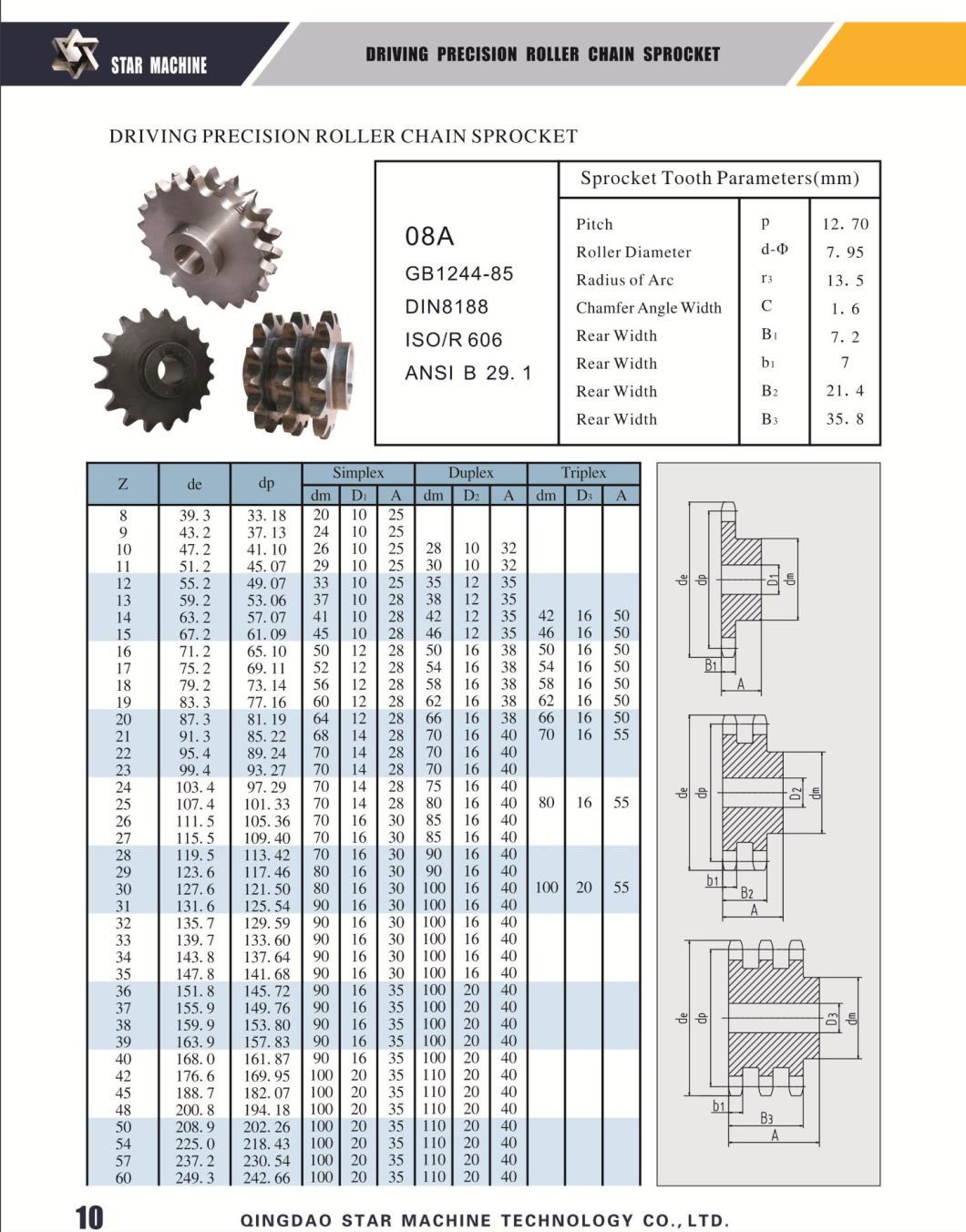 Standard Sprocket for Conveyor Line