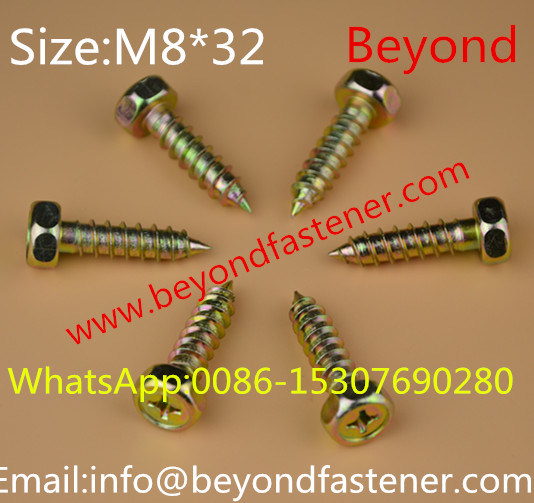 Long Hex Head Self Tapping Screw Dacromet Sharp Point Screw