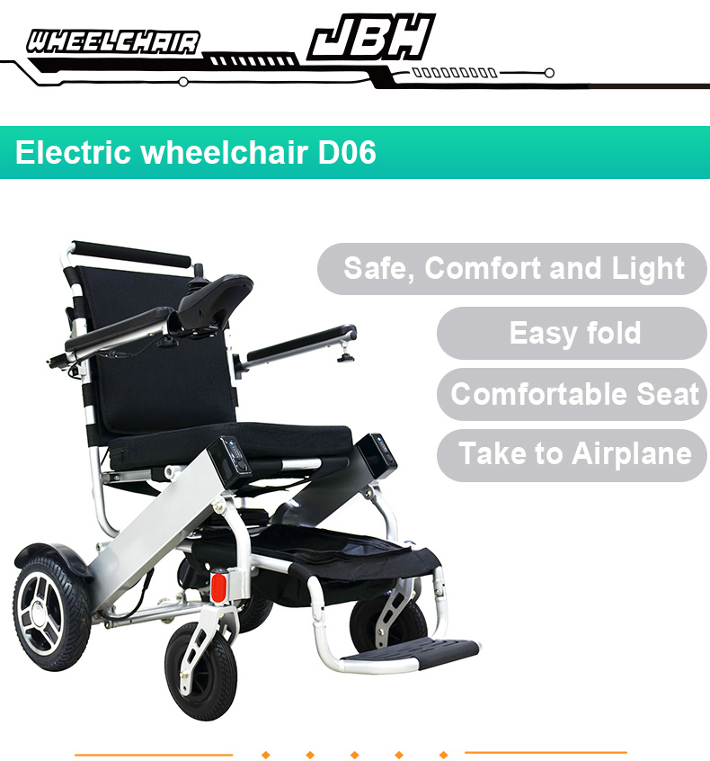 Lightweight Portable Folding Electric Wheelchair for Disabled