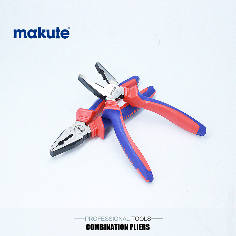 Diagonal Cutting Combination Bent Nose Pliers with Two Color Handle