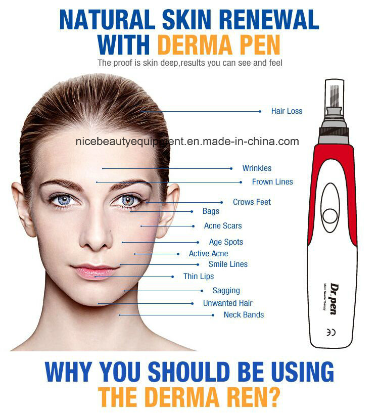 Facial Care Wrinkle Removal Derma Rolling System Derma Pen for Home