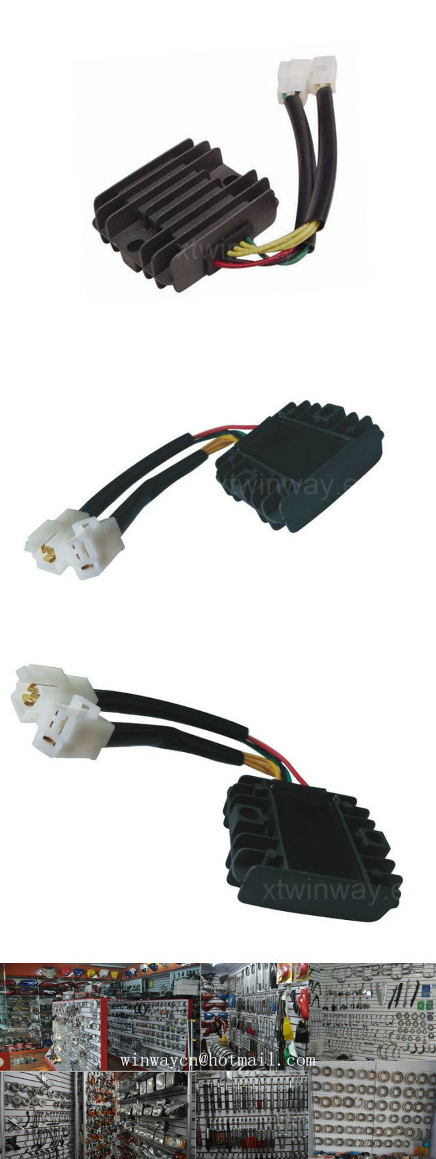 Ww-8203, Cbt125 Motorcycle 6 Wires Voltage Regulator Rectifier