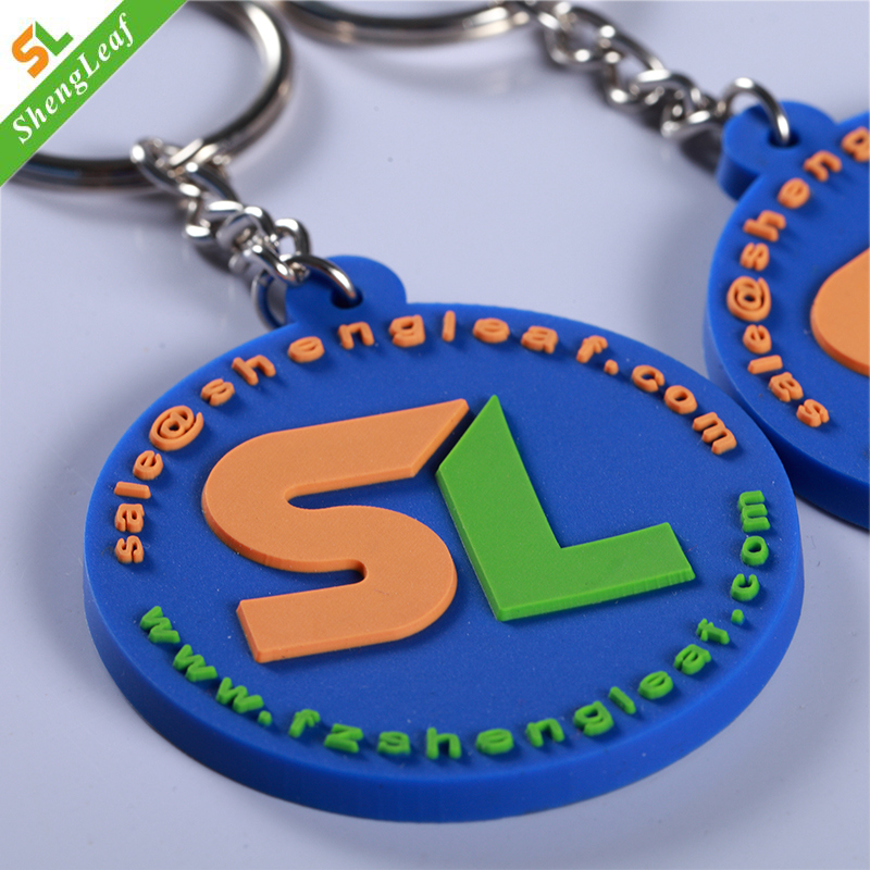 Promotional Custom No Minimum Cheap Rubber Soft PVC Logo Keychain