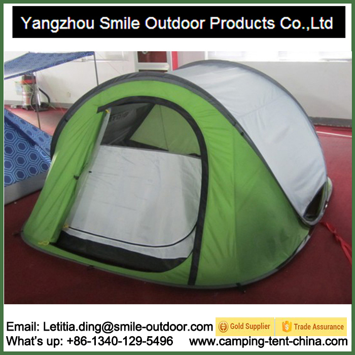 2 Person Double Layer Camping Pop up Collapsible Tent