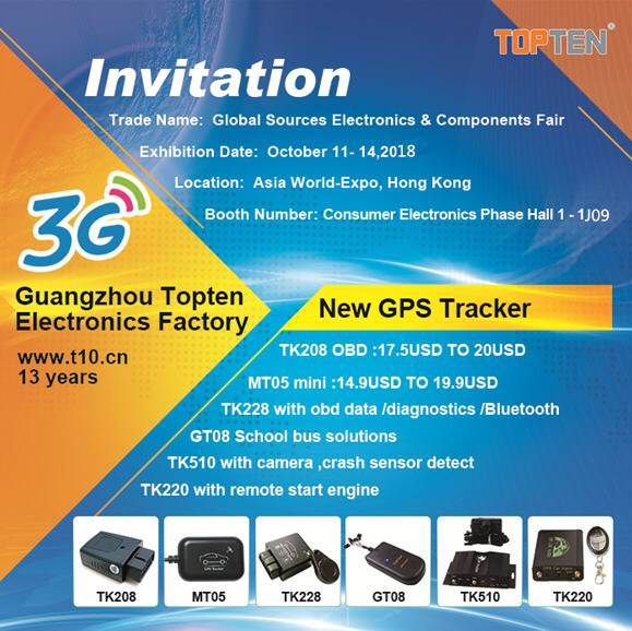 Remote Real-Time Wireless Car Alarm System GPS Car Bus Tracker with Sos Immobilizer (GT08S-JU)