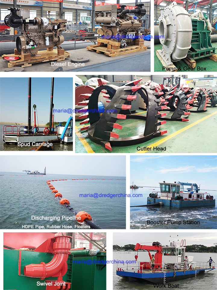 16 Inch Cutter Suction Dredger / Dredger Machinery