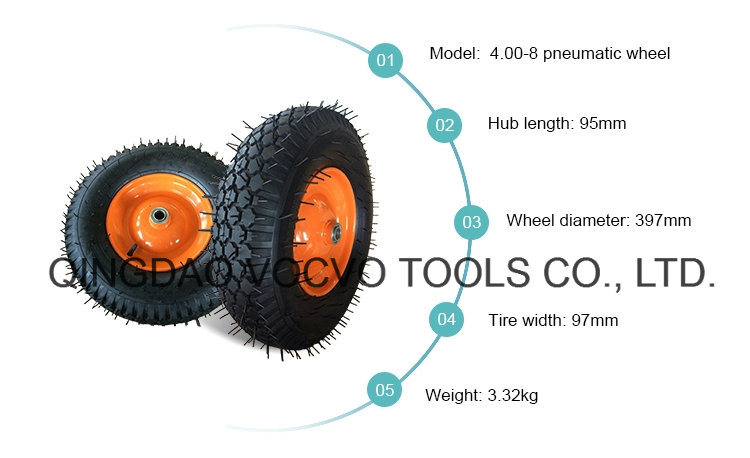 4.00-8 Garden Machinery Pneumatic Wheels