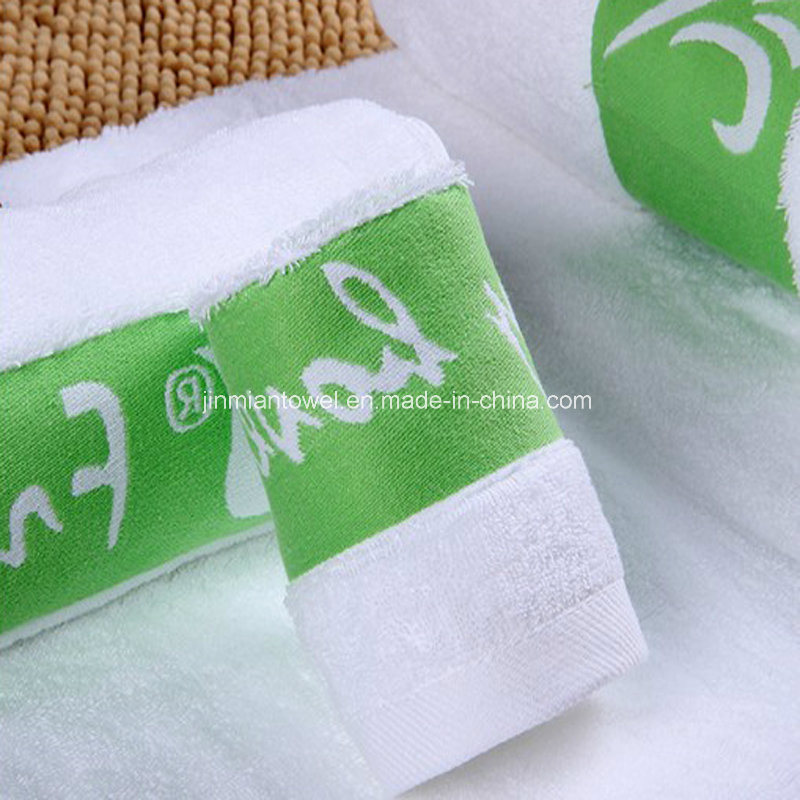 100% Cotton 450GSM 32s/2 White Plain Bath Towel for Hotels