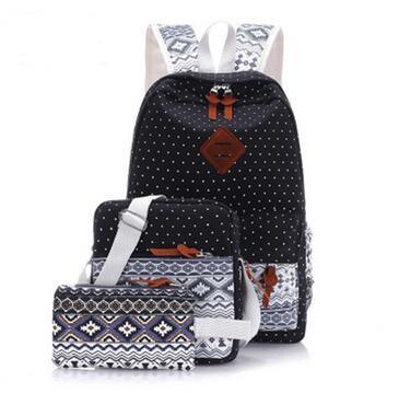 Wholesale Canvas Fashion Bag Shopping Shoulder Backpack School Bag (XB1146)