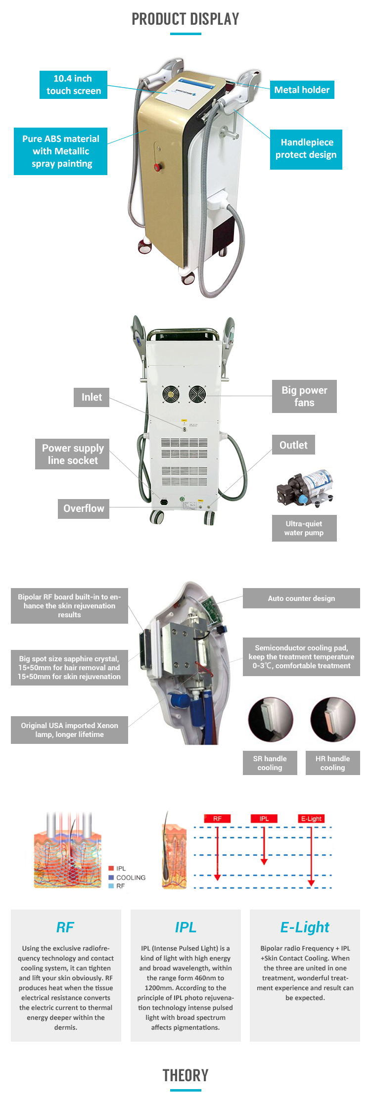 IPL Pigmentation Removal Hair Removal Machine Shr IPL