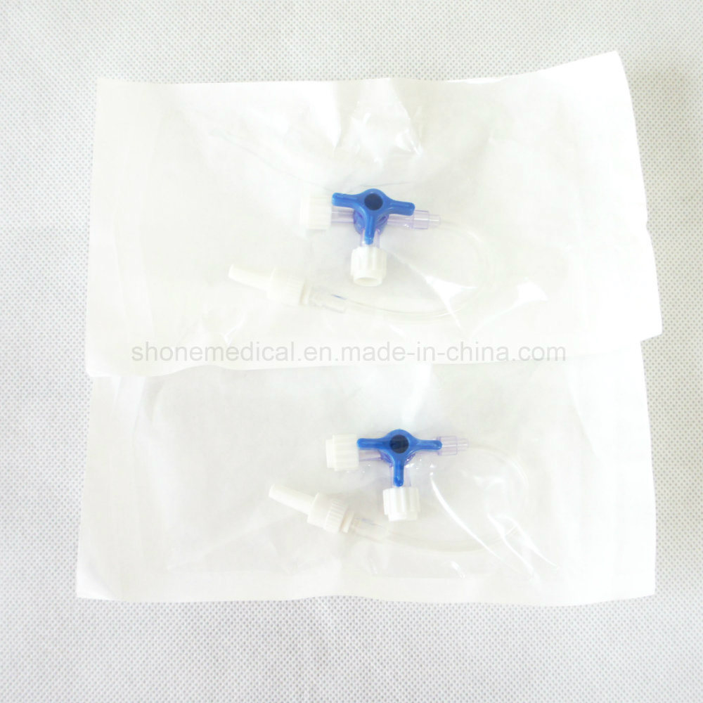 Sterile Medical Disposable Three-Port Valve Ce ISO Approved