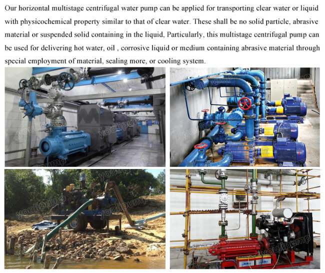 Deep Well Multistage High Pressure Centrifugal Diesel Engine Water Pump