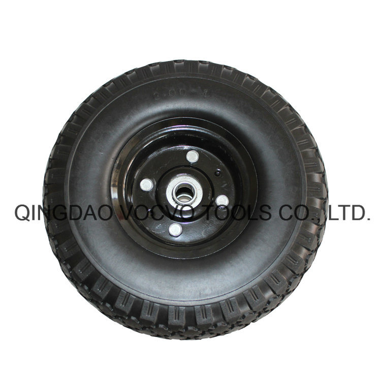 10 Inch 3.00-4 Hand Trolley PU Foam Rubber Wheel Manufacturer