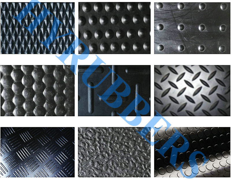 Anti Slip Black Interlock Rubber Powder Stable Mat