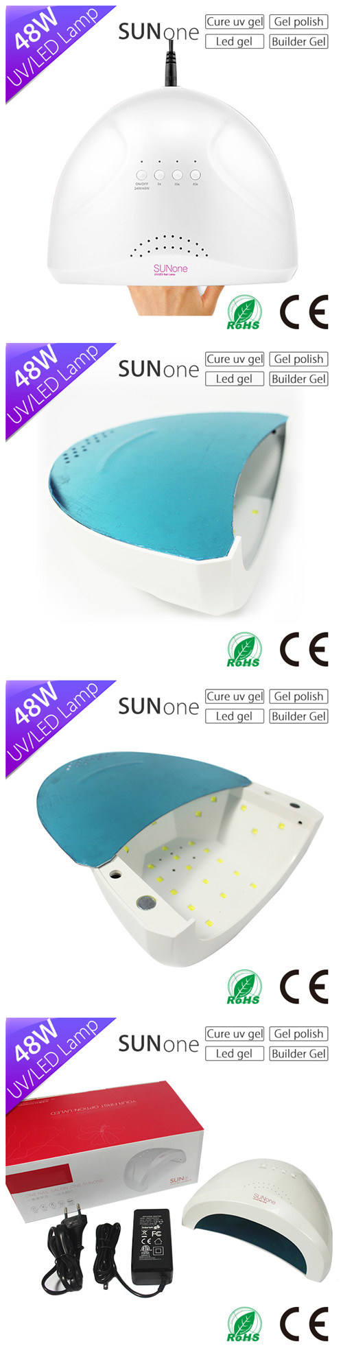 Curing All Kinds of Gel 48W Sunone Sunlight Nail LED UV Lamp