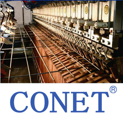 Conet Brand Full-Automatic Welded Wire Fence Panels Making Machine (HWJ1200 with line wire and cross wire 3-8mm)