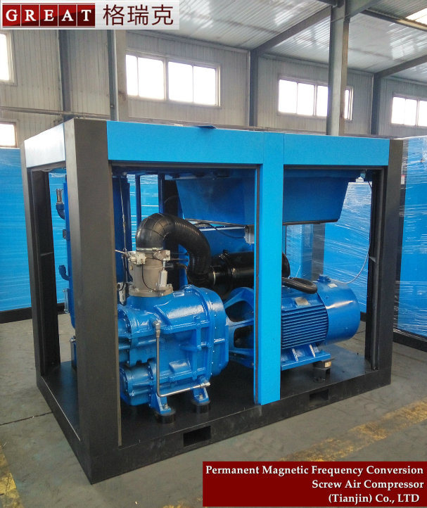 Two Stage Compression Industry High Pressure Screw Air CompressorÂ 