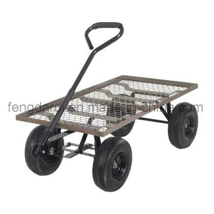 Hand Push 4 Wheel Garden Wagon Tool Cart (TC4206)