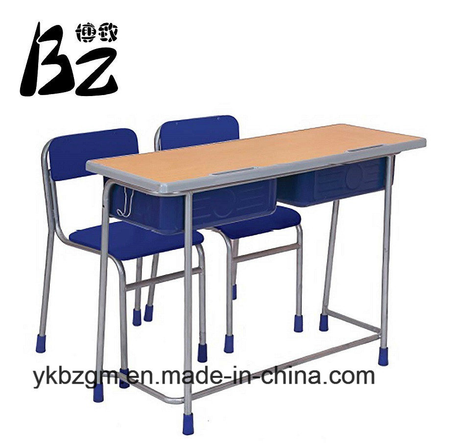 Metal & Wood Student Desk and Chair (BZ-0026)