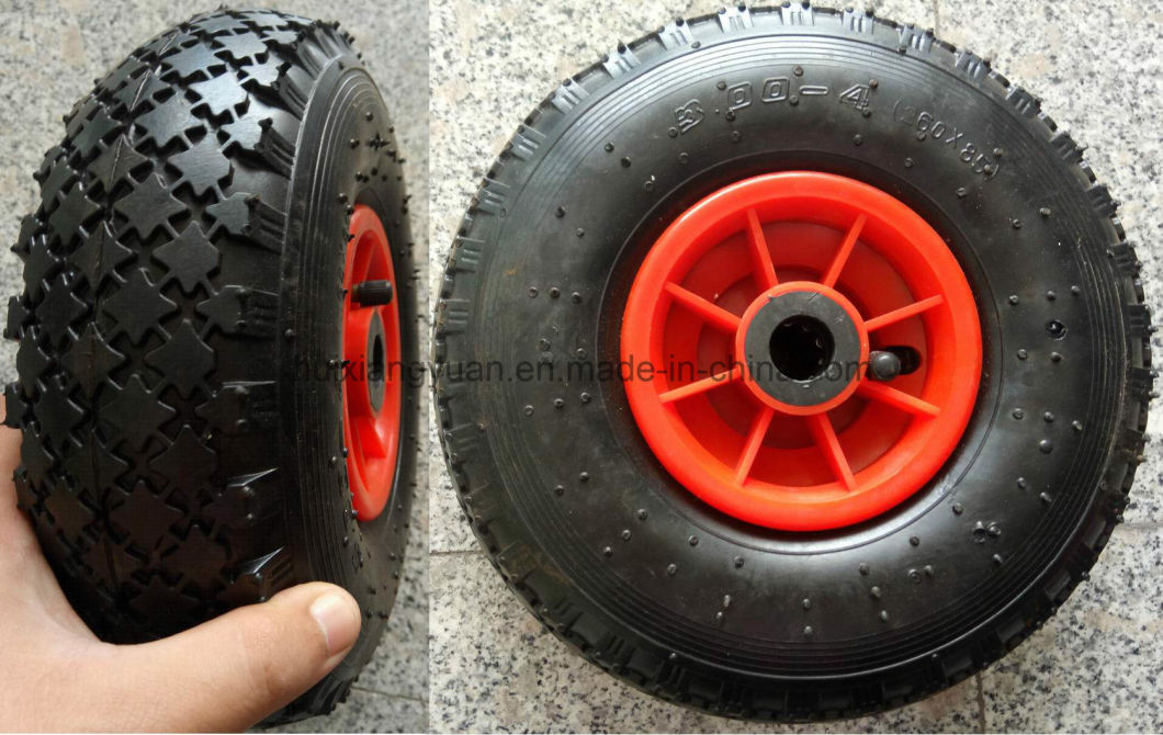 Spain Market 3.00-4 Pneumatic Rubber Wheel for Hand Trolley