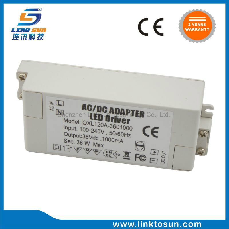 Ce FCC RoHS Certified Constant Voltage LED AC Power Supply 36W 36V 1A