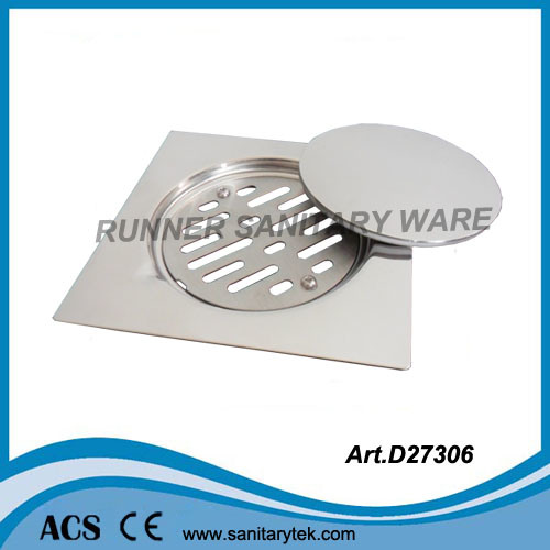 3PCS Stainless Steel Floor Drain with Screw (D27315)