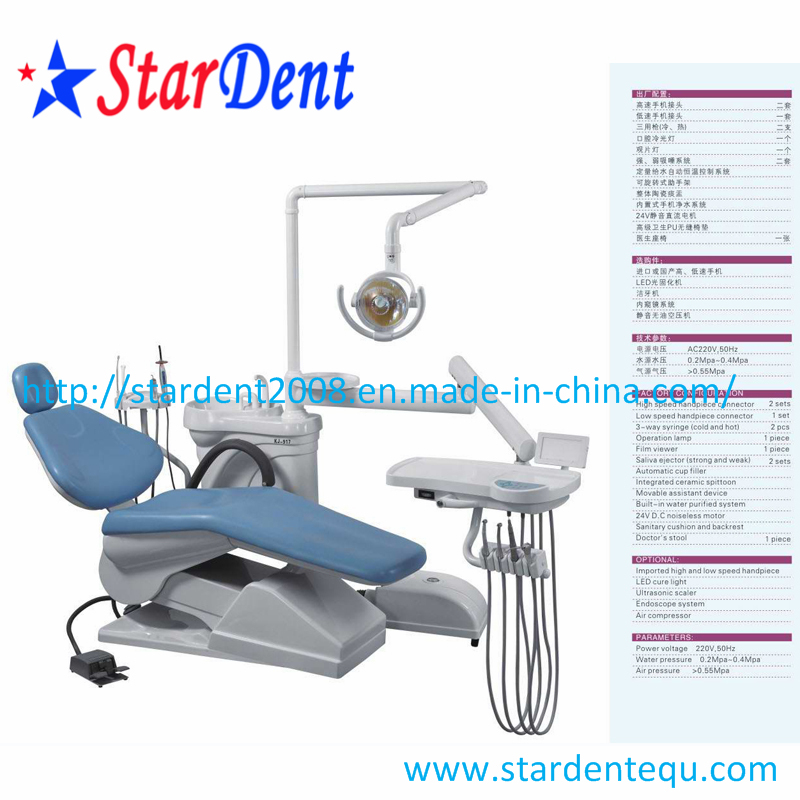 Dental Chair PU Colors for Dental Hospital Medical Lab Surgical Diagnostic Equipment
