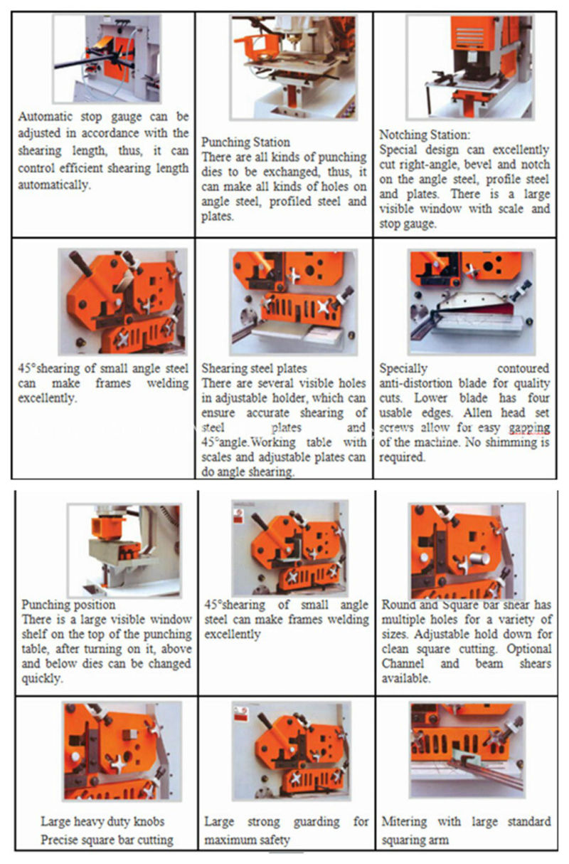 Hydraulic Ironworker / Cutting Machine /Hacol Ironworker Machine / Multiple Punching & Cutting Machine/Angle Bar Cutting