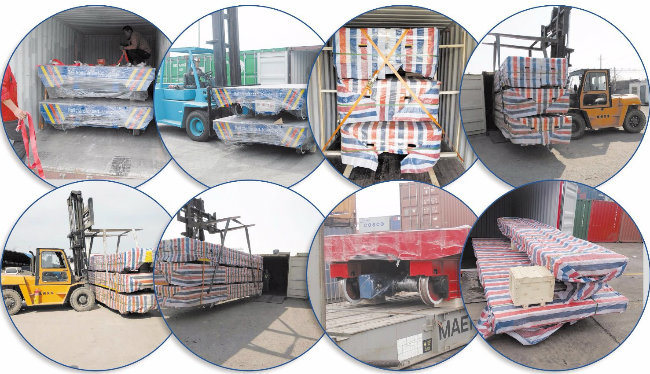 Heavy Cargo Coil Rail Handling Cart Steel Plant Transportation