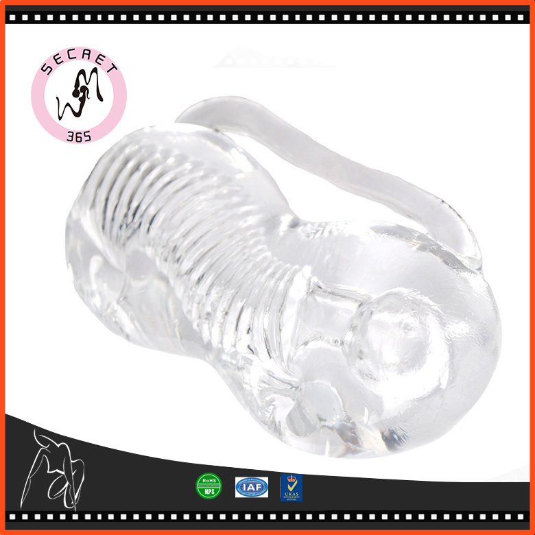 Transparent Silicone Male Masturbator Penis Trainer Sex Products Pocket Pussy Stroker Masturbation Cup Sex Toys for Men