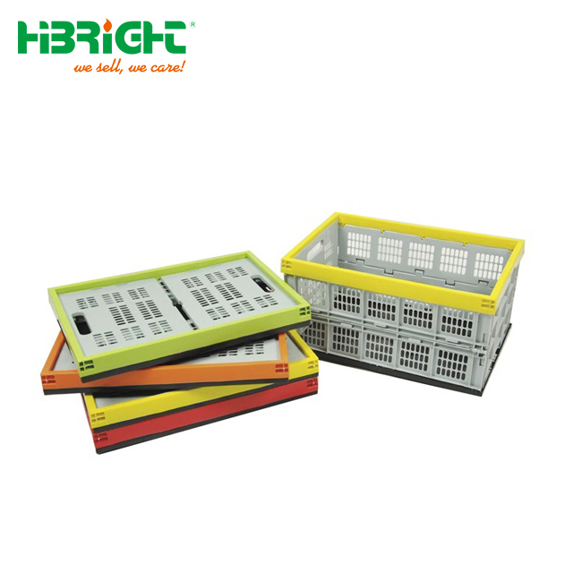 Leak Resistant Lids Attached Logistic Plastic Storage Crates