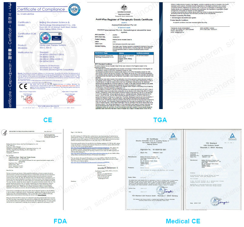 Medical Ce, FDA Approved 808nm Laser Diode for Hair Removal Machine