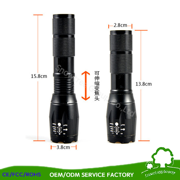 Flash LED Light for Flashlight with Battery LED Flashlight Torch, Aluminum LED Flashlight