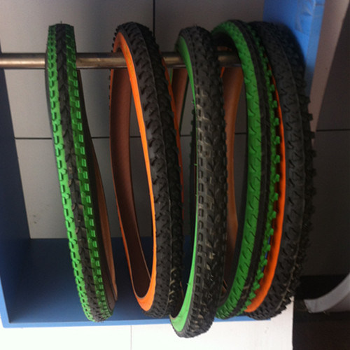 Kids Bike Tyre Black Tyre with Color Wall