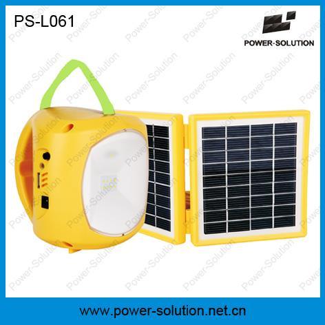 Green Energy Rechargeable Solar Lantern Torch with Mobile Charging Cable